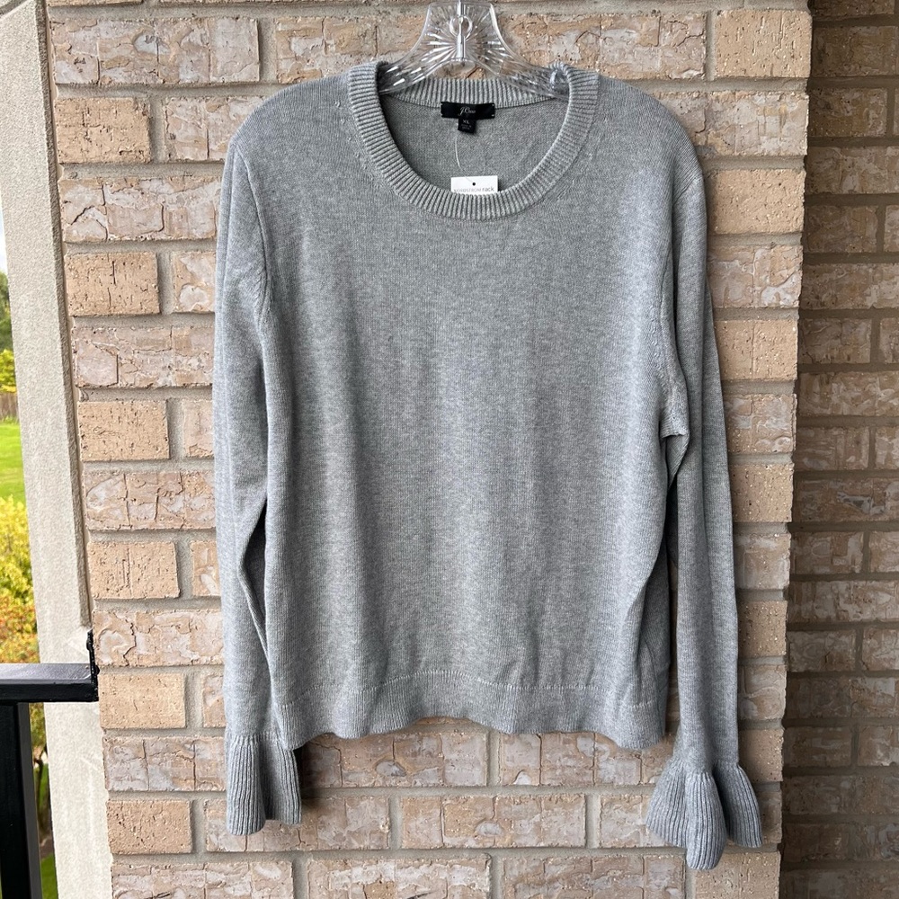 J. Crew Ruffle Cuff Sweater - Picture 2 of 6